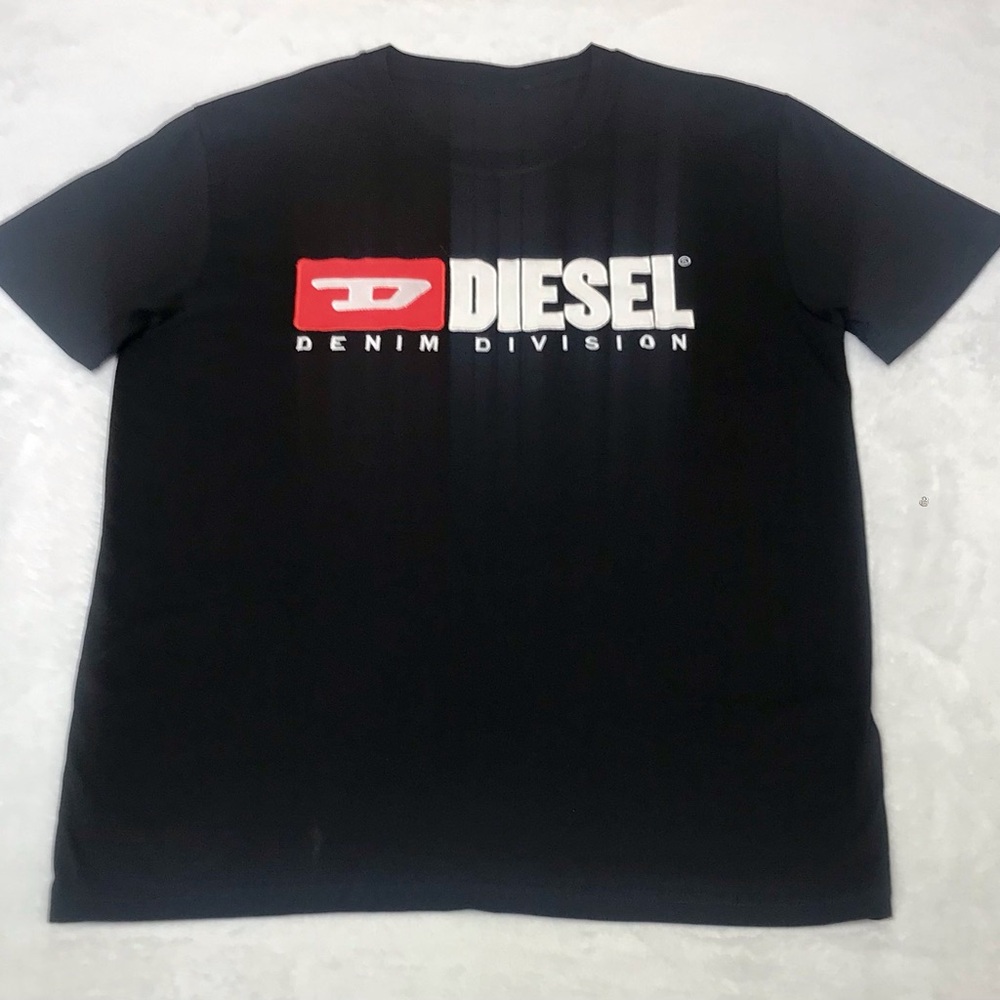 Diesel Men’s Black Logo Graphic T-Shirt